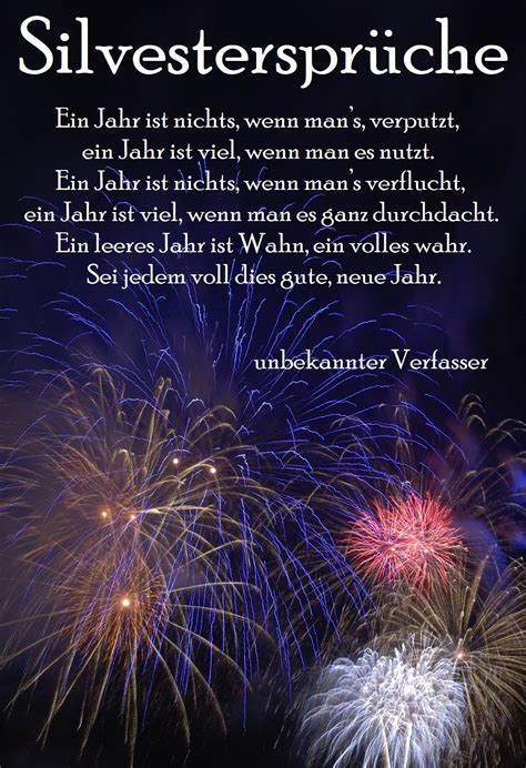 silvester sprüche